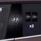 2 pegatinas para el parabrisas del coche con el logotipo