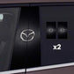 2 pegatinas para el parabrisas del coche con el logotipo