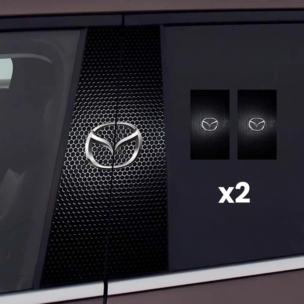 2 pegatinas para el parabrisas del coche con el logotipo