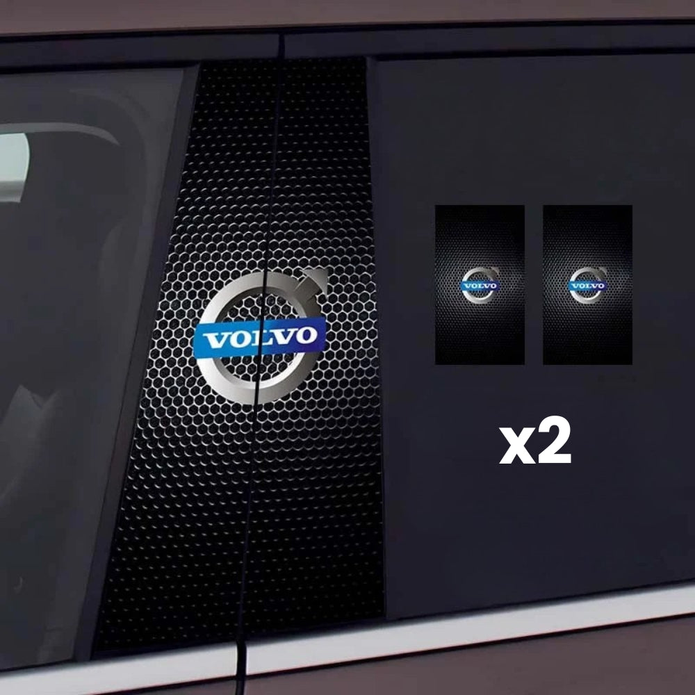 2 pegatinas para el parabrisas del coche con el logotipo