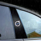 2 pegatinas para el parabrisas del coche con el logotipo
